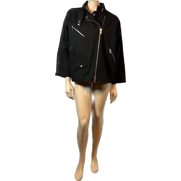 Diesel Jackets & Blazers - NWOT Diesel Moto Jacket in Black Wool with blue lining
